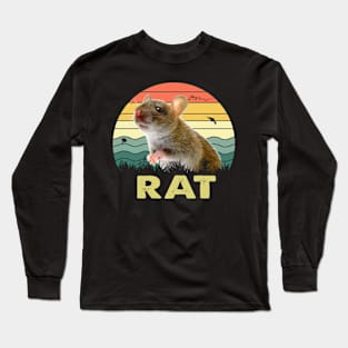 Rat Sassy Rat Shirt Playful Purr-fection Long Sleeve T-Shirt